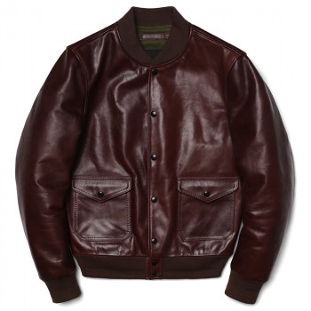Винно-красная классическая мужская летная куртка A1