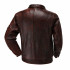 Мужская винтажная куртка-бомбер из натуральной воловьей кожи